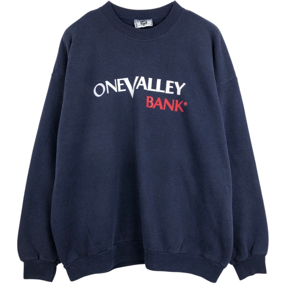 古着 90年代 リー Lee One Valley Bank アドバタイジング スウェットシャツ トレーナー USA製 メンズXL相当 ヴィンテージ/eaa673860