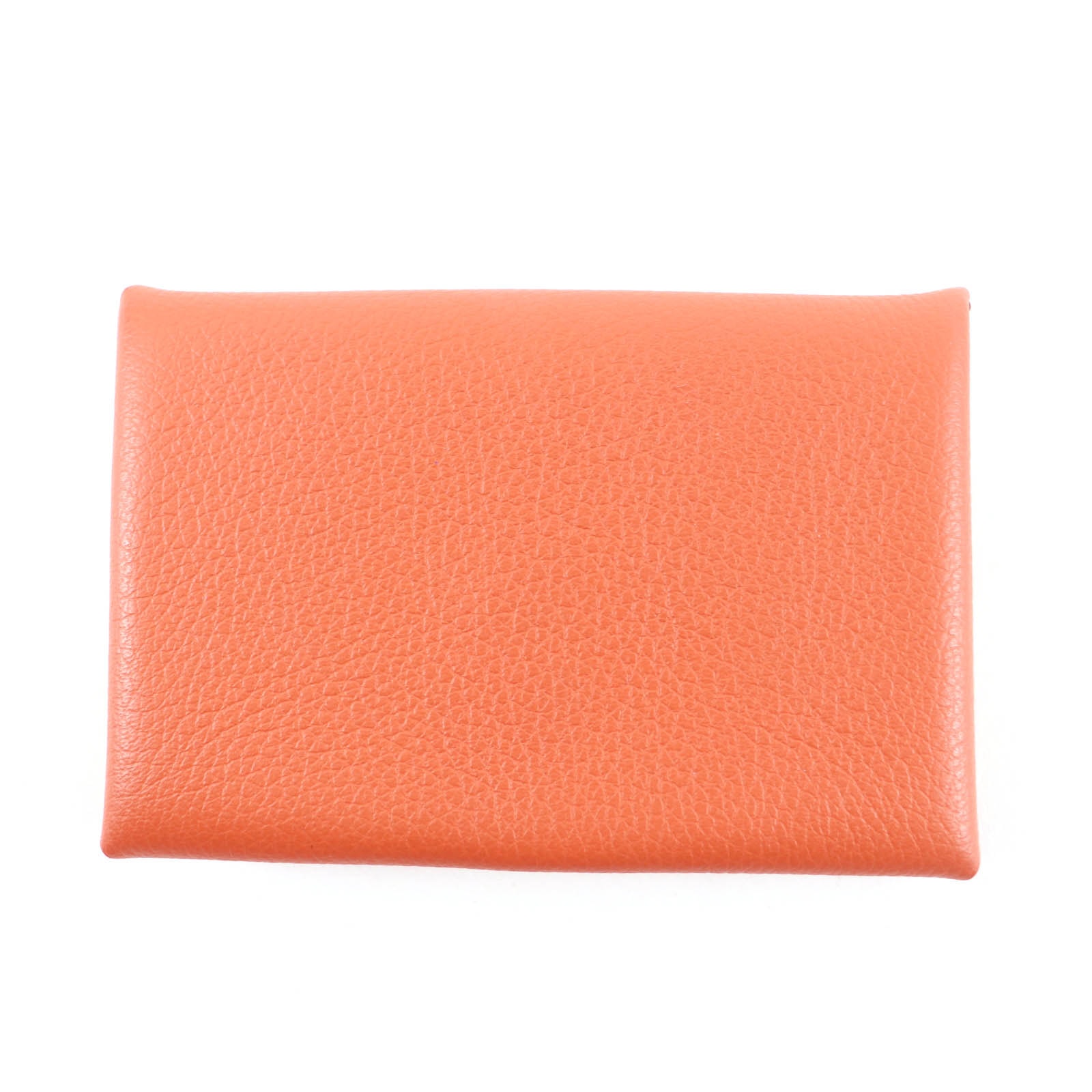 極美品 エルメス カードケース カルヴィ オレンジ レディース