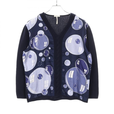 エルメス HERMES BAL DE BULLES ニット 衣料品 トップス シルク カシミヤ シルク レディース ネイビー系 / ブルー系 【中古】