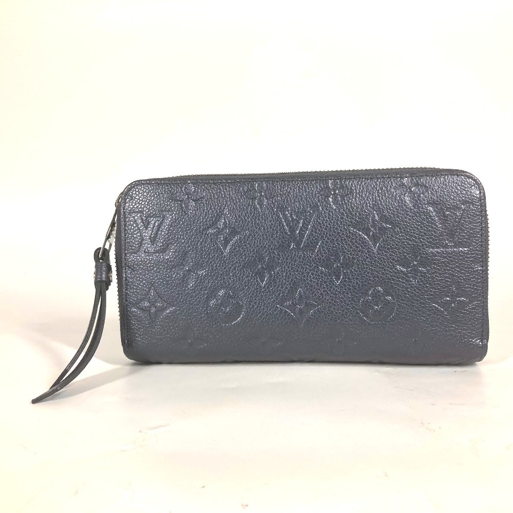 ルイヴィトン LOUIS VUITTON ジッピーウォレット M80958 モノグラムアンプラント ラウンドファスナー 長財布 モノグラムアンプラントレザー ブルー