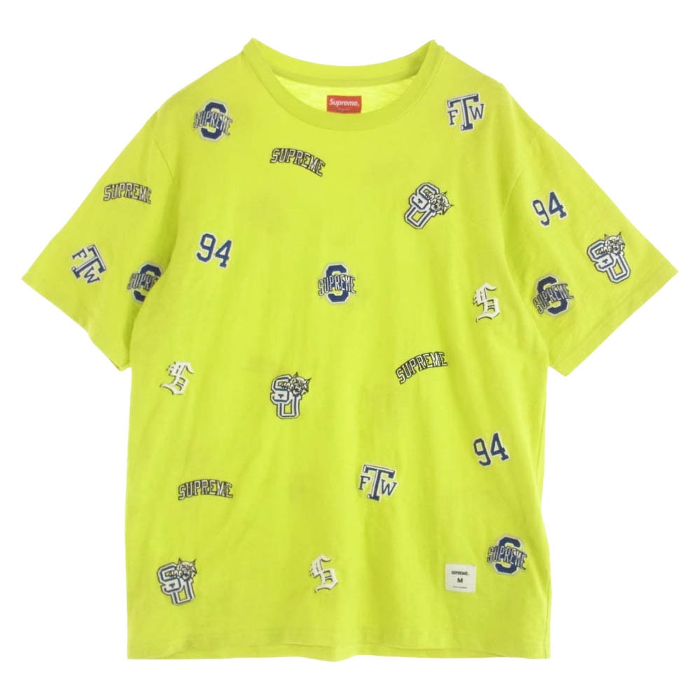 Supreme シュプリーム Tシャツ 20SS University S/S Top  半袖 クルーネック Tシャツ イエロー系 M【中古】