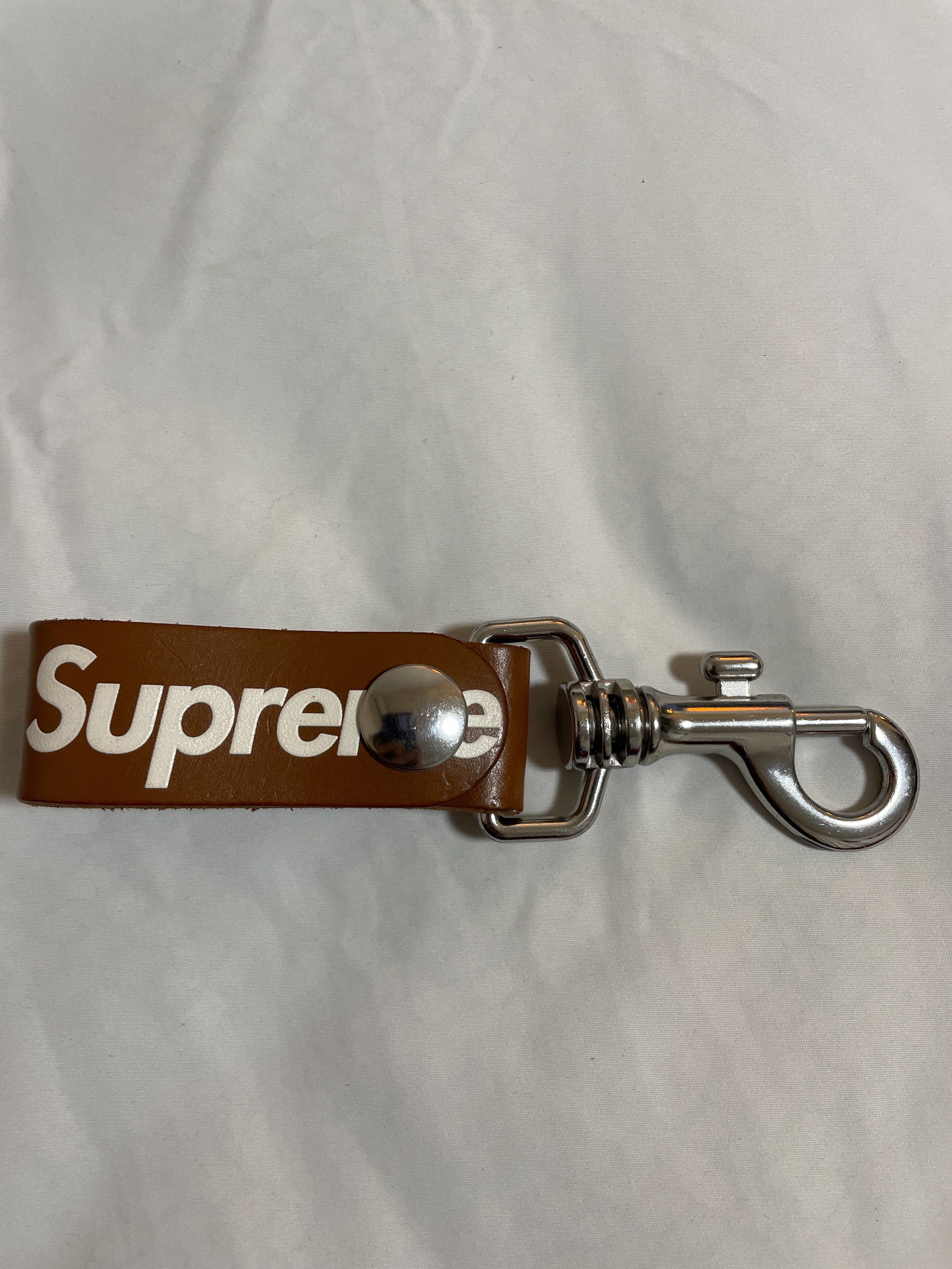 Supreme Leather Key Loop "Brown"