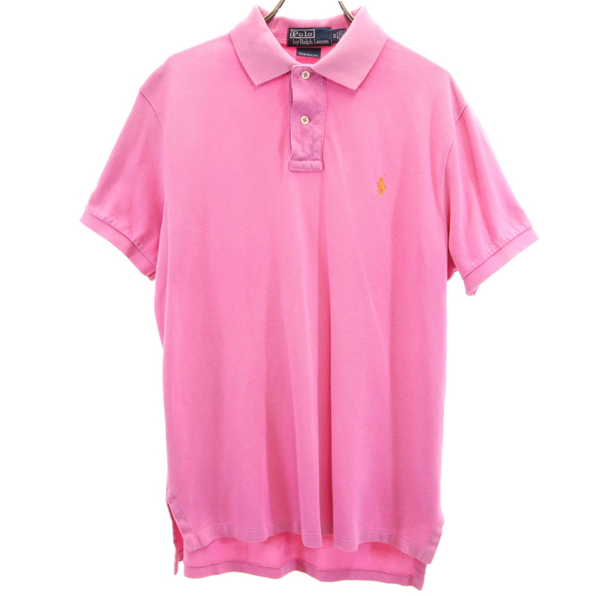 Polo by Ralph Lauren ポロバイラルフローレン 半袖 ポロシャツ M ピンク 鹿の子地 インパクト21