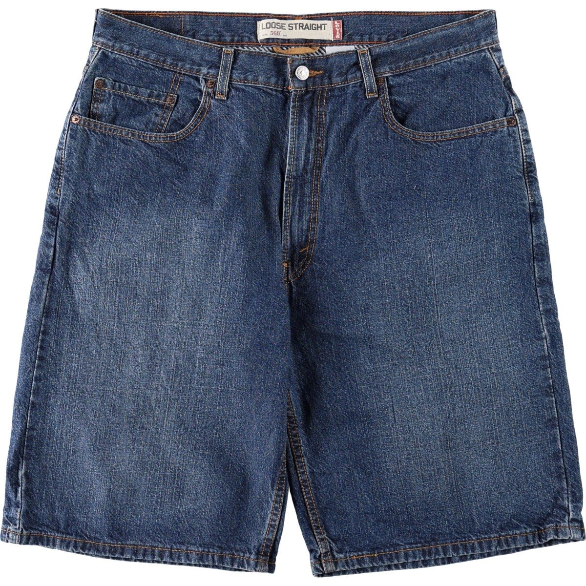 古着 00年代 リーバイス Levi's 569 LOOSE STRAIGHT デニムショーツ ハーフパンツ ジョーツ メンズw37相当/eaa669762
