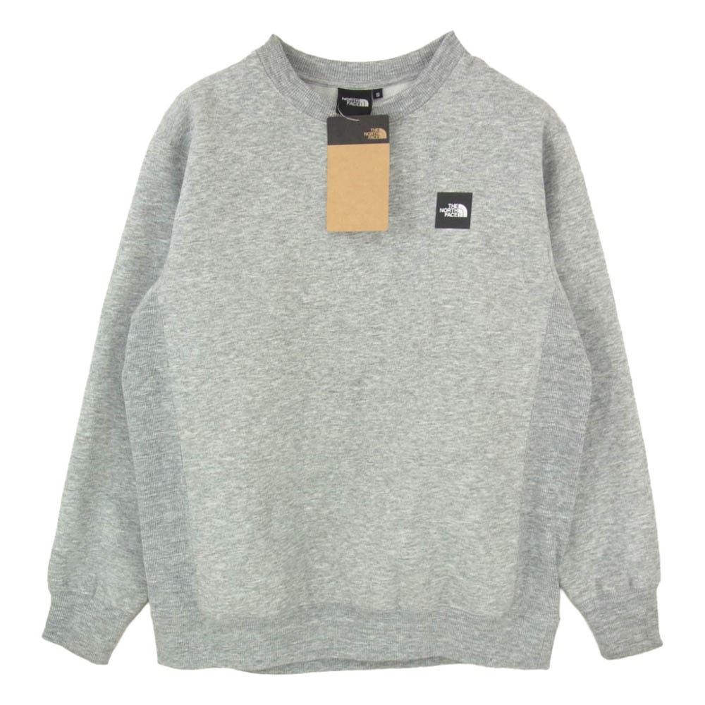 THE NORTH FACE ノースフェイス NT62231 Square Logo Crew スクエアロゴ クルーネック スウェット トレーナー グレー系 S【極上美品】【中古】