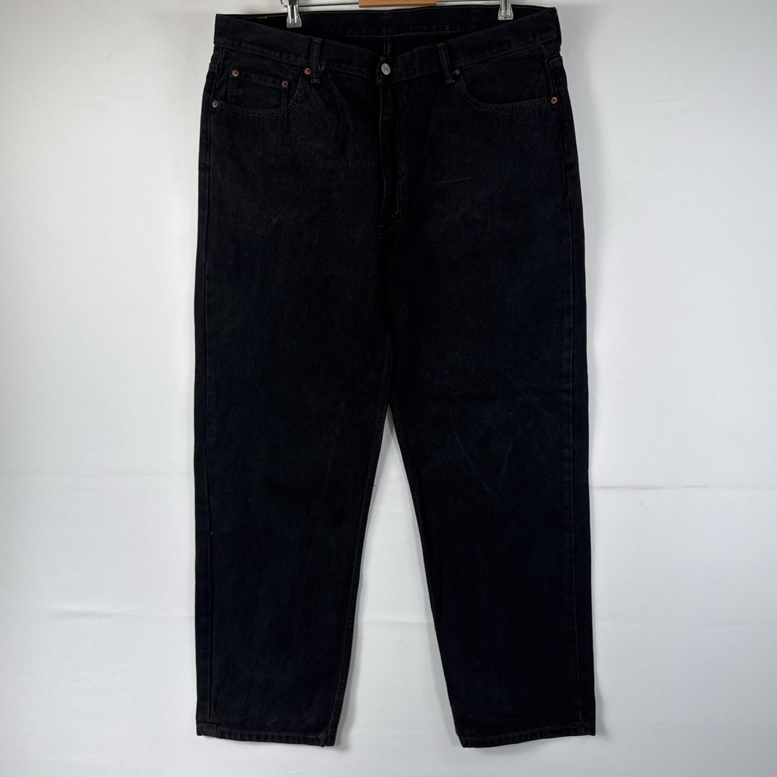 古着 リーバイス Levi's デニムパンツ 505 ジーパン ストレート 大きいサイズ ジップフライ ジーンズ ビッグサイズ w42 L32  ブラック メンズ