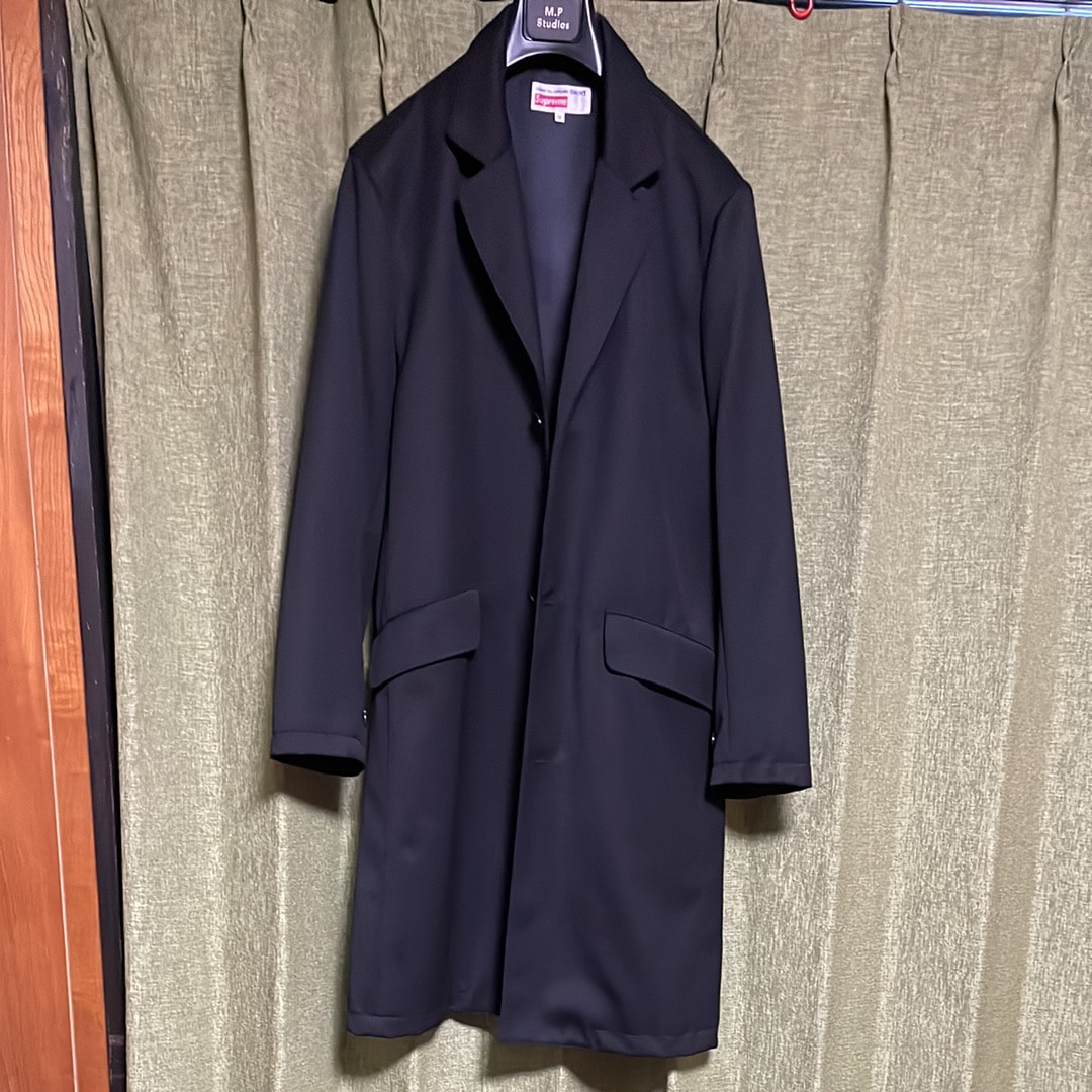 Supreme / Comme des Garçons SHIRT® Wool blend Overcoat "Black"