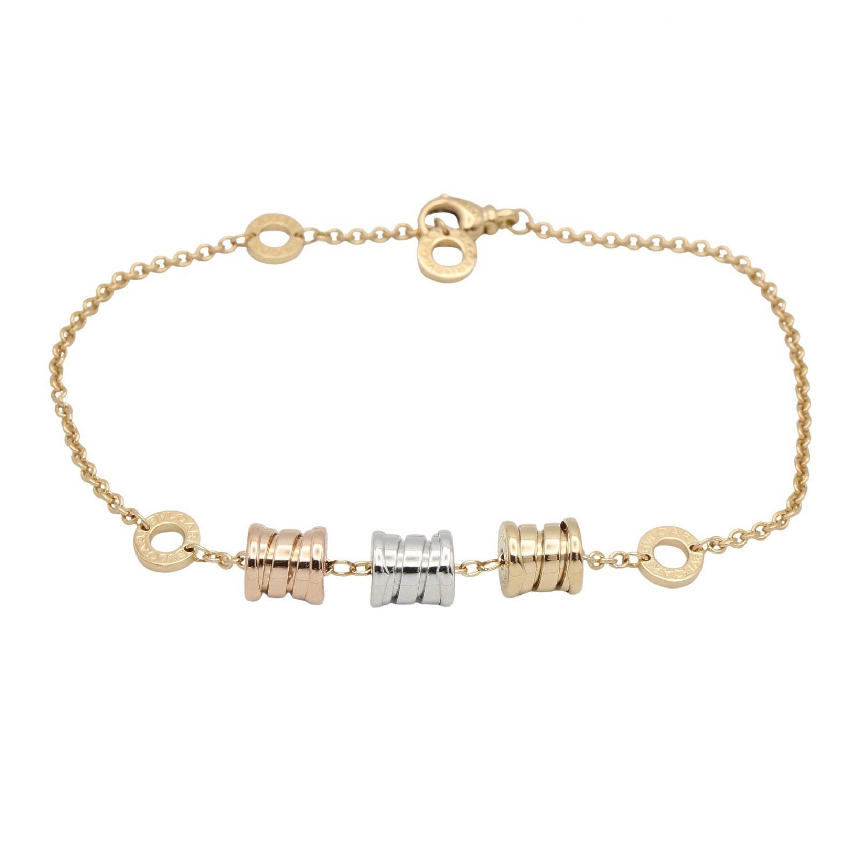 ブルガリ BVLGARI B-zero1 ブレスレット エレメント ブレスレット アクセサリー K18(イエローゴールド) K18WG(ホワイトゴールド) K18PG(ピンクゴールド) メンズ レディース ゴールド系 / シルバー系 【中古】