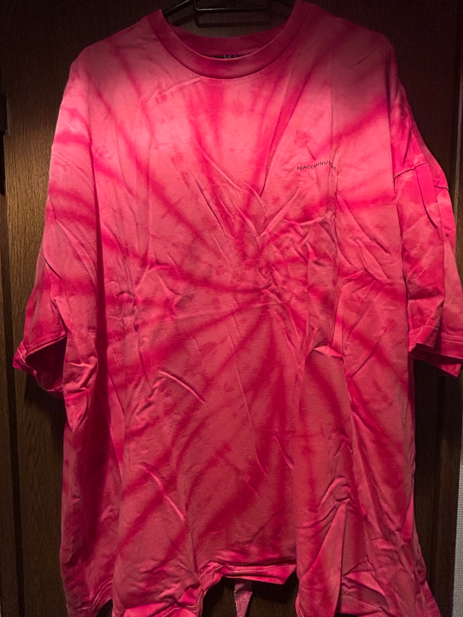 PEACEMINUSONE PMO TYE-DYE T-SHIRT #5 "Red" / G-DRAGON