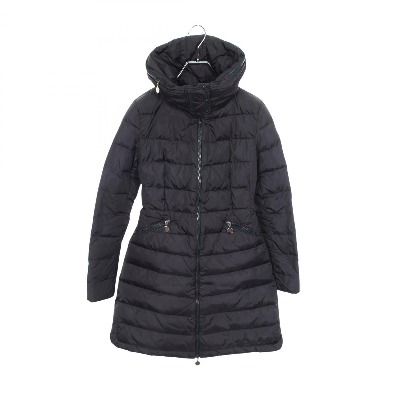 モンクレール MONCLER FLAMME ダウンジャケット 衣料品 アウター ナイロン レディース ネイビー系 4992905 【中古】