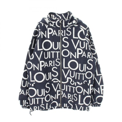 ルイ・ヴィトン LOUIS VUITTON パッカブルギャラクシージャケット フード付き 衣料品 アウター コットン メンズ ネイビー系 / ホワイト系 【中古】