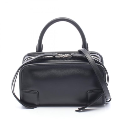 ロエベ LOEWE アマソナ180 ミニ 2WAY ハンドバッグ バッグ レザー レディース ブラック系 A039AS4X011100 【新品】