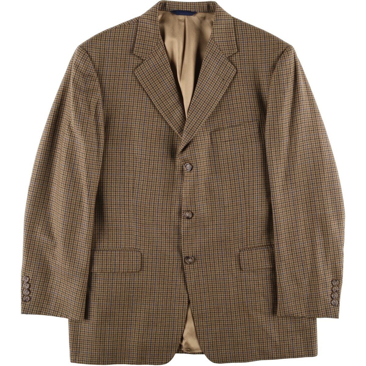 古着 バーバリー Burberry's BURBERRY LONDON チェック柄 ウールテーラードジャケット USA製 メンズL相当/evb034354