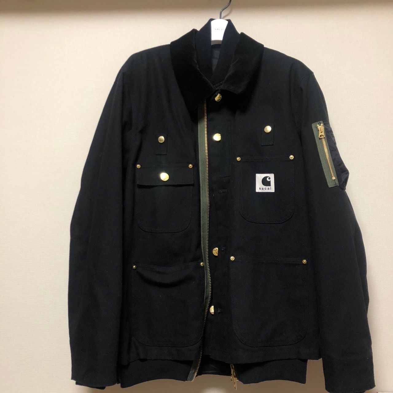 Carhartt WIP x sacai Canvas MA-1 Jacket Michigan "Black"