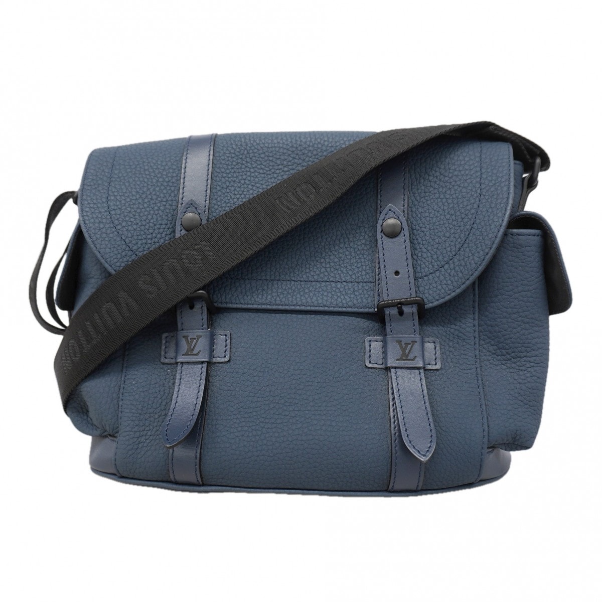 【6gd5195】ルイヴィトン ショルダーバッグ クリストファーメッセンジャー M58475 ブルーマリーヌ【中古】メンズ