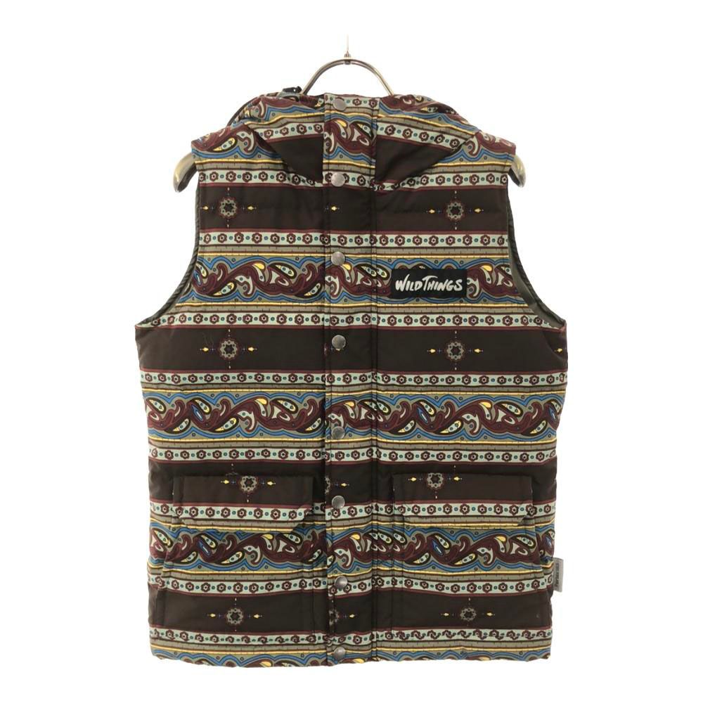 WILDTHINGS フード付き ダウンベスト