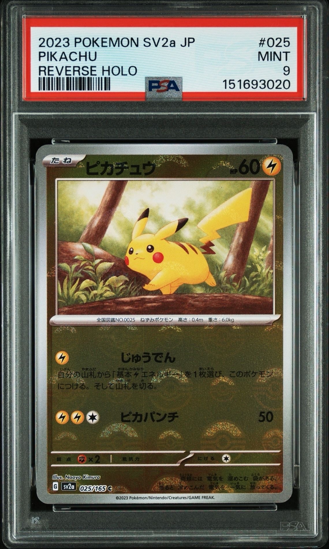 ピカチュウ C: モンスターボールミラー[SV2a 025/165](強化拡張パック