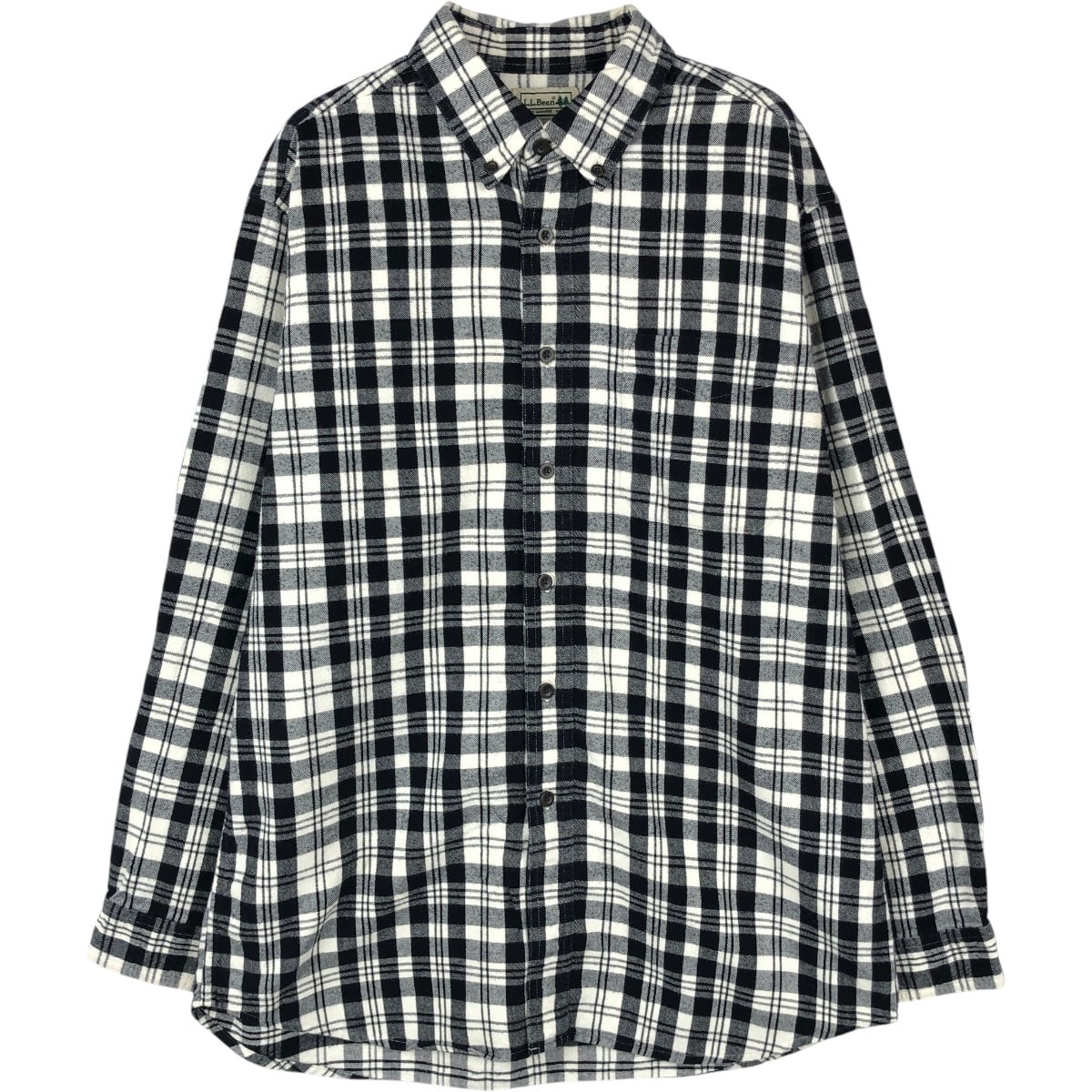 古着 エルエルビーン L.L.Bean 長袖 ボタンダウン フランネルチェックシャツ メンズM相当/eaa672800