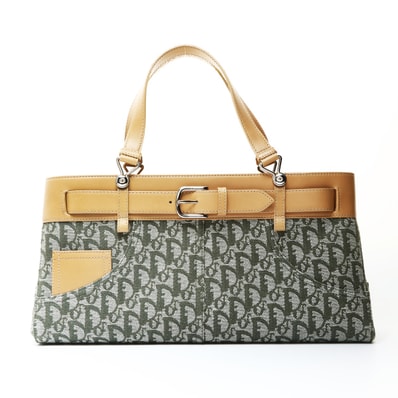 ディオール Dior トロッター キャンバス ハンドバッグ【中古】