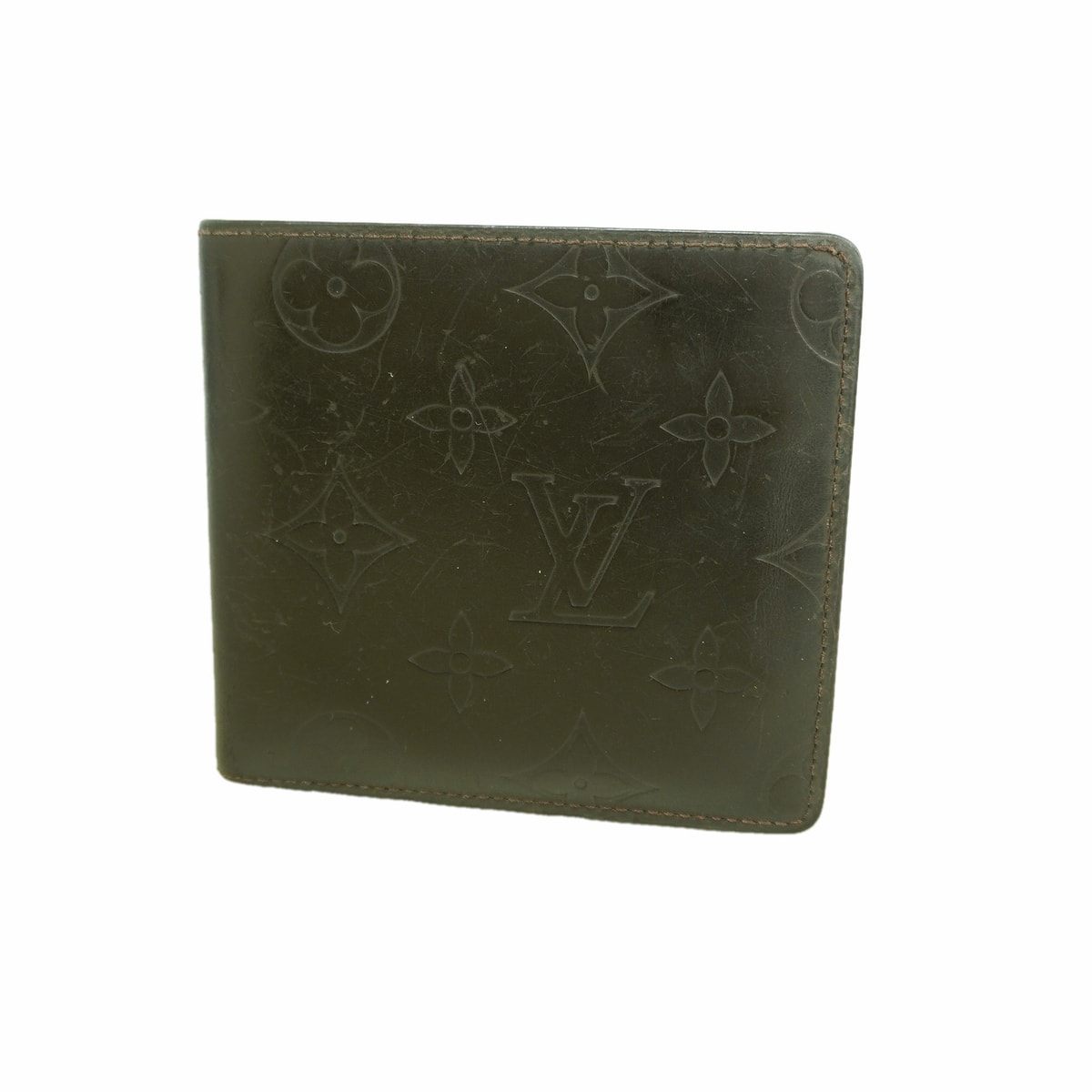 Louis Vuitton Compact Wallet Monogram Glase "Cafe"