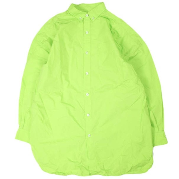 BEAMS BOY ビームスボーイ 22SS コットンタイプライタービッグボタンダウンシャツ 13-11-1499-652 ONE SIZE MINT GREEN 長袖 BD トップス g25899