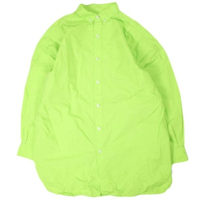 BEAMS BOY ビームスボーイ 22SS コットンタイプライタービッグボタンダウンシャツ 13-11-1499-652 ONE SIZE MINT GREEN 長袖 BD トップス g25899