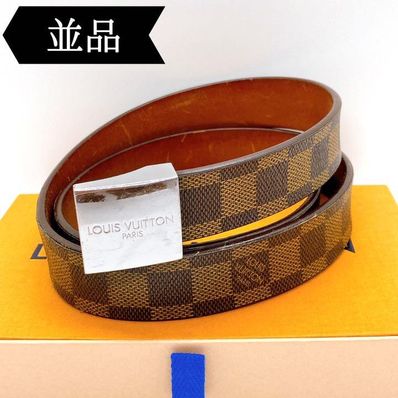 ◇ルイヴィトン◇M6803S/GP×革/サンチュール/キャレ/ベルト