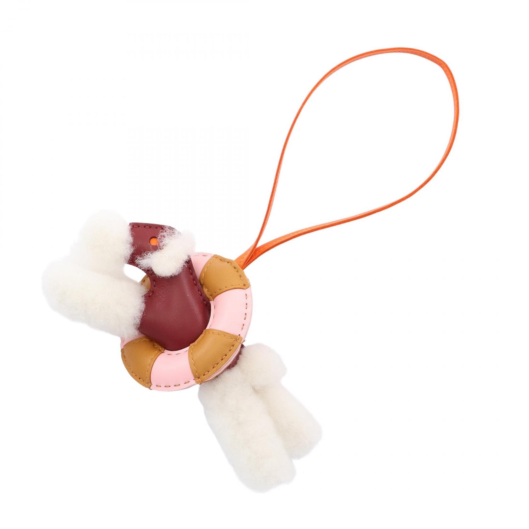 エルメス HERMES バディチャーム ア ラ メール ルージュアッシュ セサミ ローズサクラ フー チャーム アクセサリー ムートン アニョーミロ アニョーミロ ボルドー レディース ボルドー系 / マルチカラー