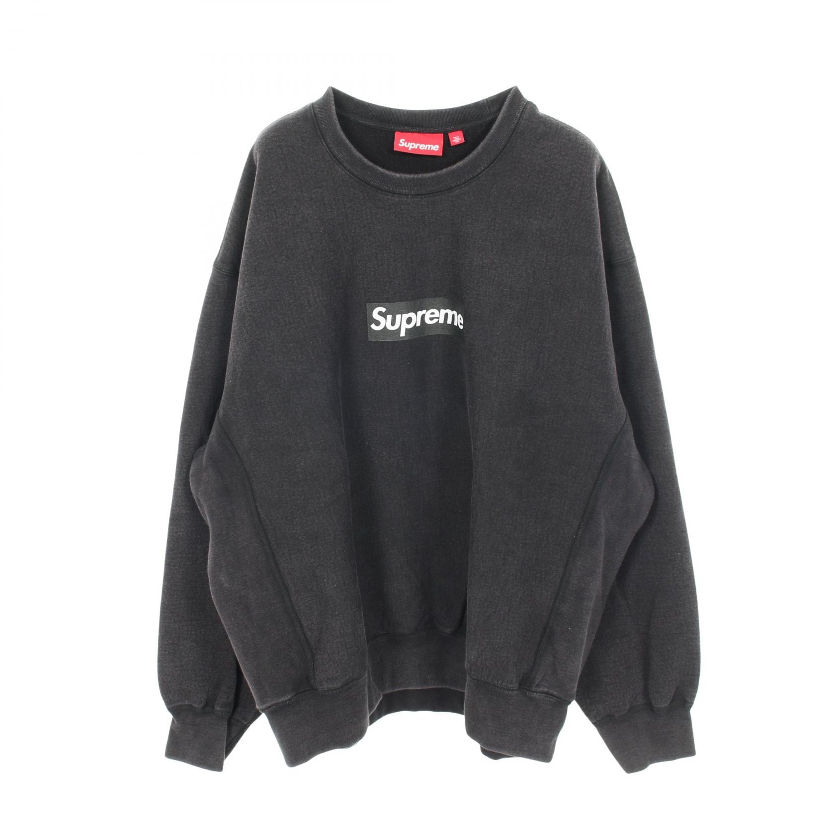 シュプリーム Supreme Washed Box スウェット ブラック 25SS スウェット 衣料品 トップス コットン メンズ グレー系 【中古】
