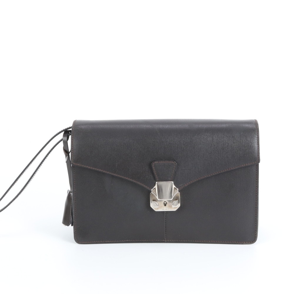 ■極美品 ダンヒル サイドカーセカンドバッグ レザー