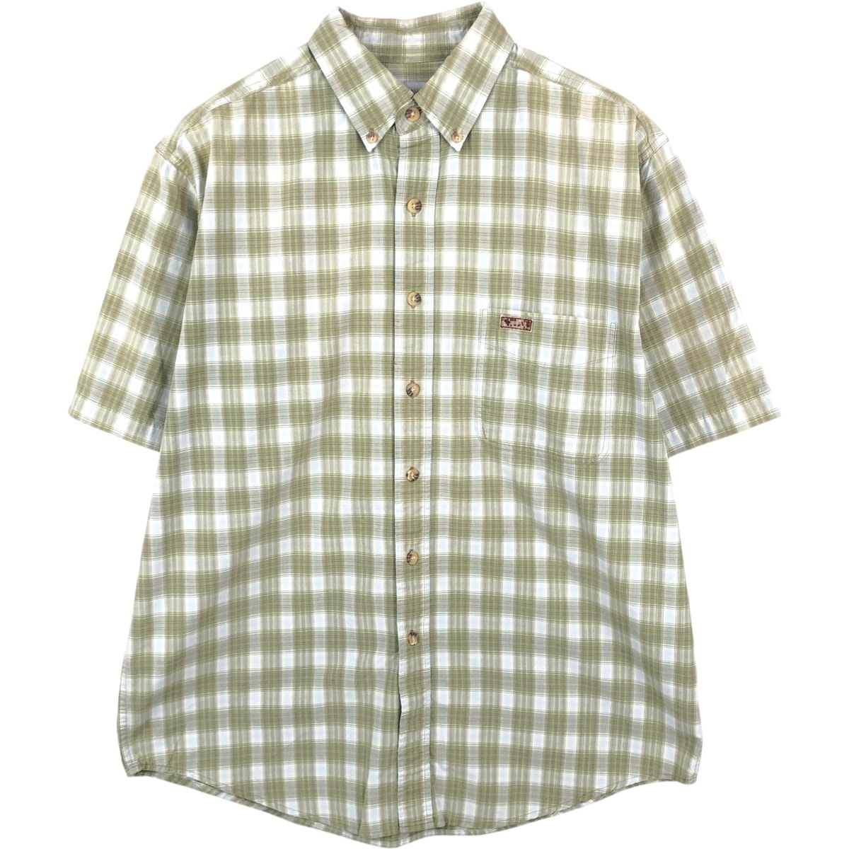 古着 カーハート Carhartt チェック柄 半袖 ワークシャツ メンズM相当/eaa670557