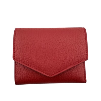 メゾンマルジェラ Maison Margiela 三つ折り財布 4ステッチ コンパクトウォレット Maison Margiela エンベロープ S56UI0136 レッド