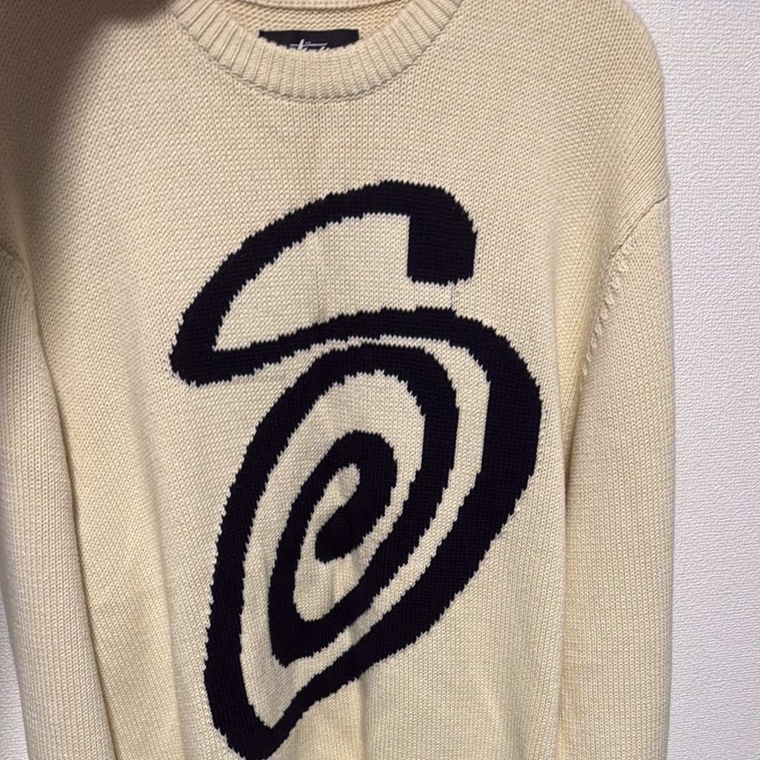 Stussy CURLY S SWEATER "Natural"