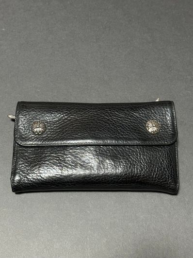 Chrome Hearts Wave Wallet Leather "Black"