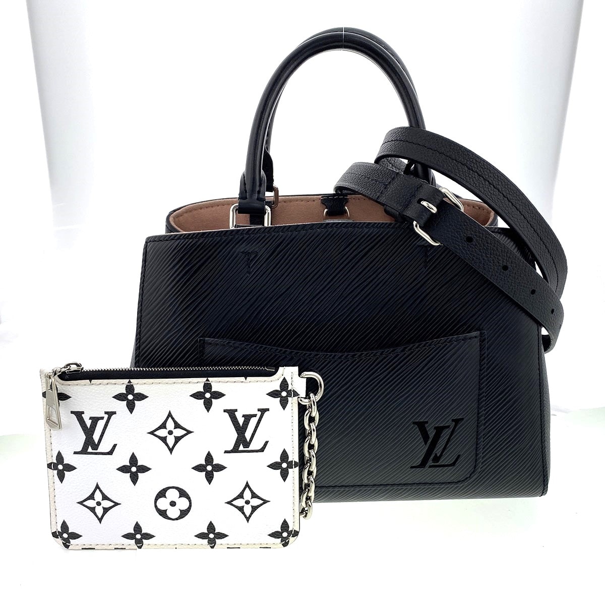 LOUIS VUITTON ルイ・ヴィトン 2WAY マレル・トート MM ショルダーバッグ M59954 エピレザー ブラック  レディース【中古】