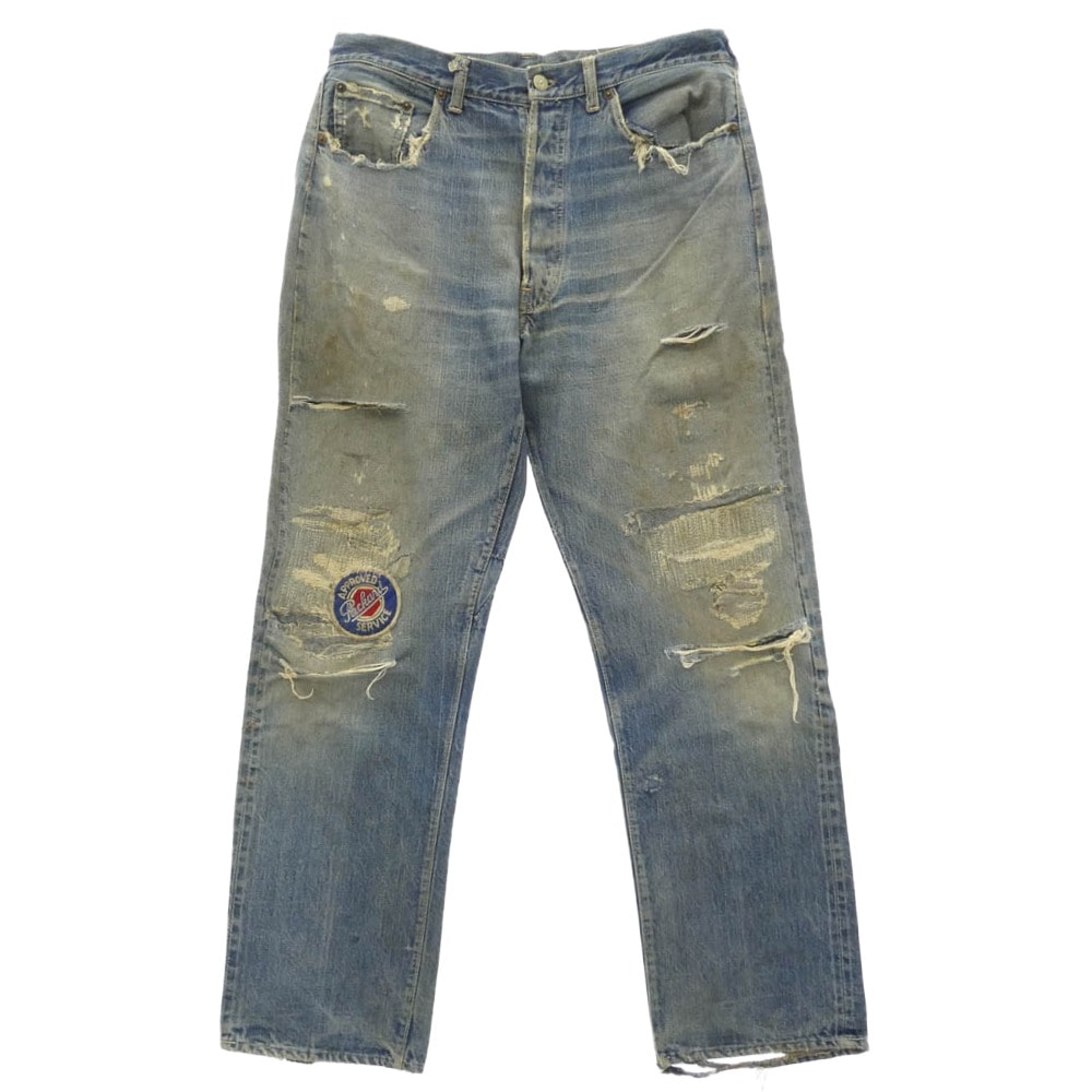 Levi's リーバイス デニムパンツ Vintage ヴィンテージ 60s  501 BIG E 前期 Vステッチ ボタン裏E デニム パンツ ライトブルー系【中古】