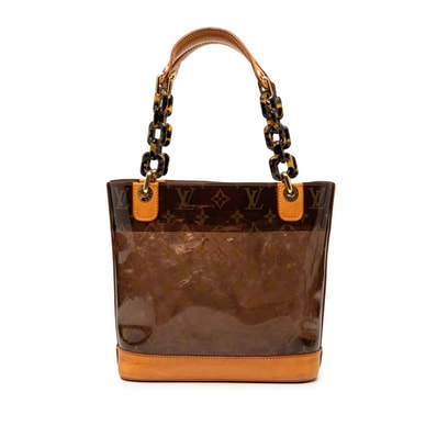 ルイ ヴィトン モノグラム カバ アンブルPM ハンドバッグ M92502 ブラウン ベージュ ビニール レザー レディース LOUIS VUITTON 【中古】
