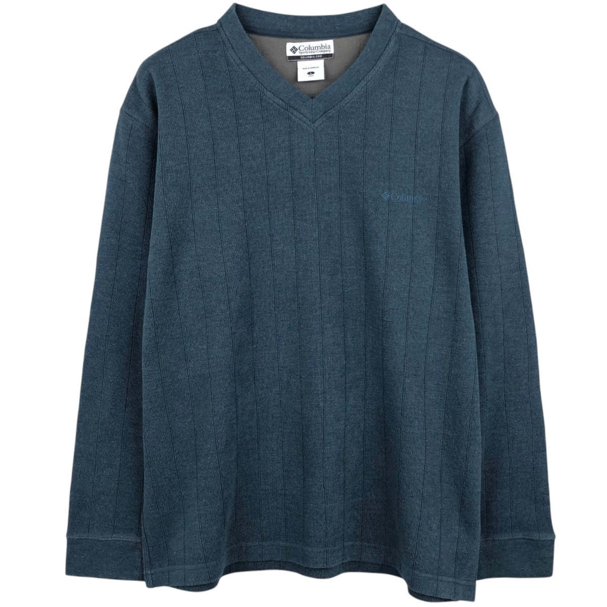 古着 コロンビア Columbia Vネック ロングTシャツ ロンT メンズL相当/eaa684617
