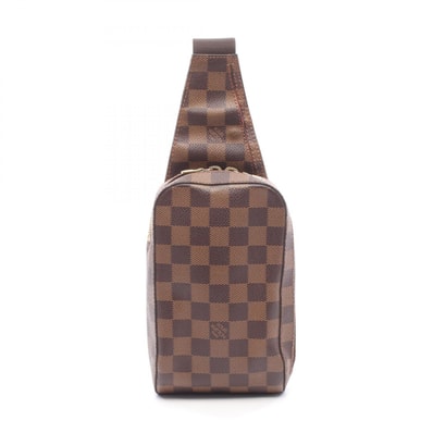 ルイ・ヴィトン LOUIS VUITTON ジェロニモス ダミエエベヌ ウエストバッグ ボディバッグ バッグ PVCコーティングキャンバス メンズ レディース ブラウン系 N51994 【中古】