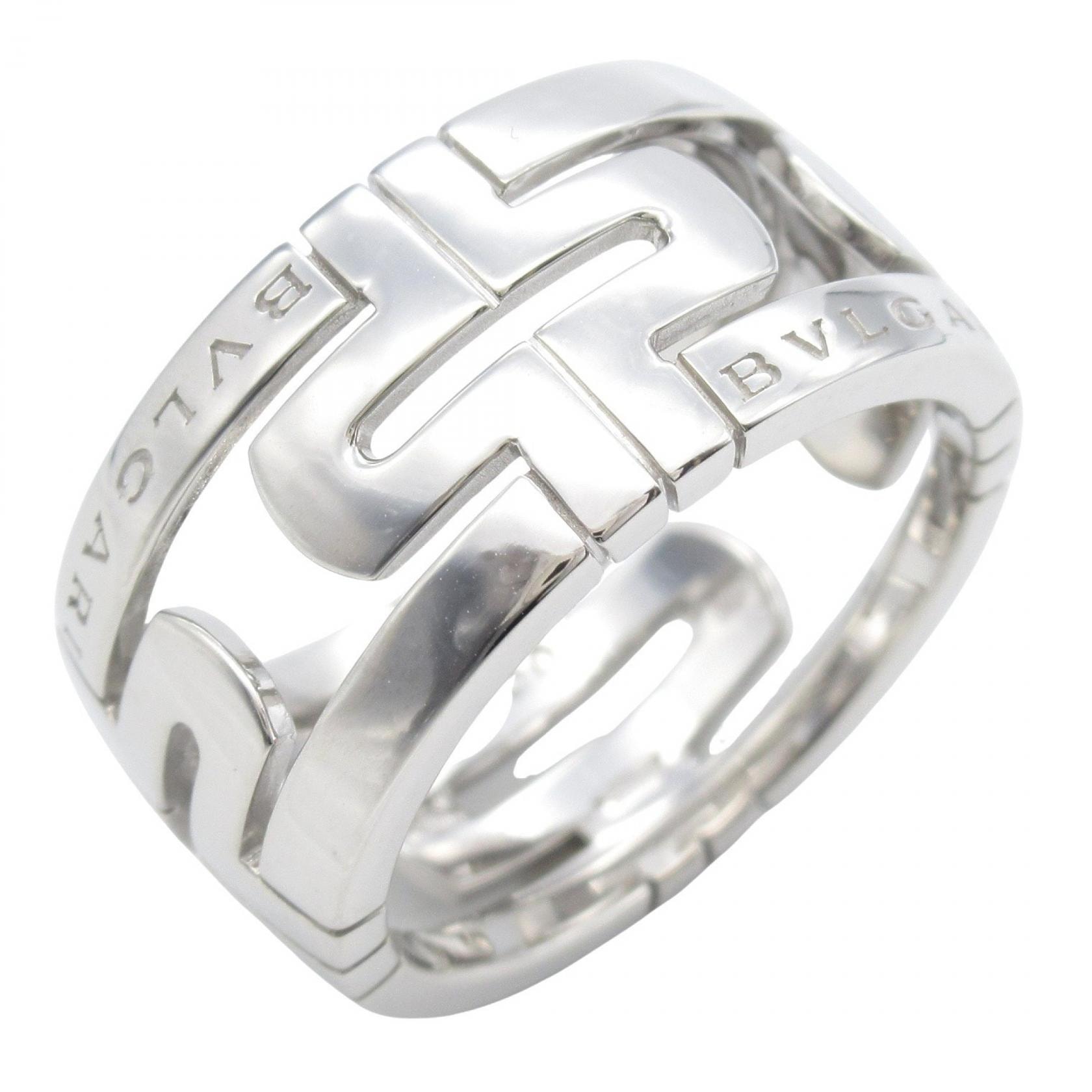 ブルガリ BVLGARI オープンパレンテシリング リング・指輪 ジュエリー K18WG(ホワイトゴールド) メンズ レディース シルバー系 【中古】
