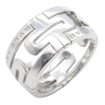 ブルガリ BVLGARI オープンパレンテシリング リング・指輪 ジュエリー K18WG(ホワイトゴールド) メンズ レディース シルバー系 【中古】