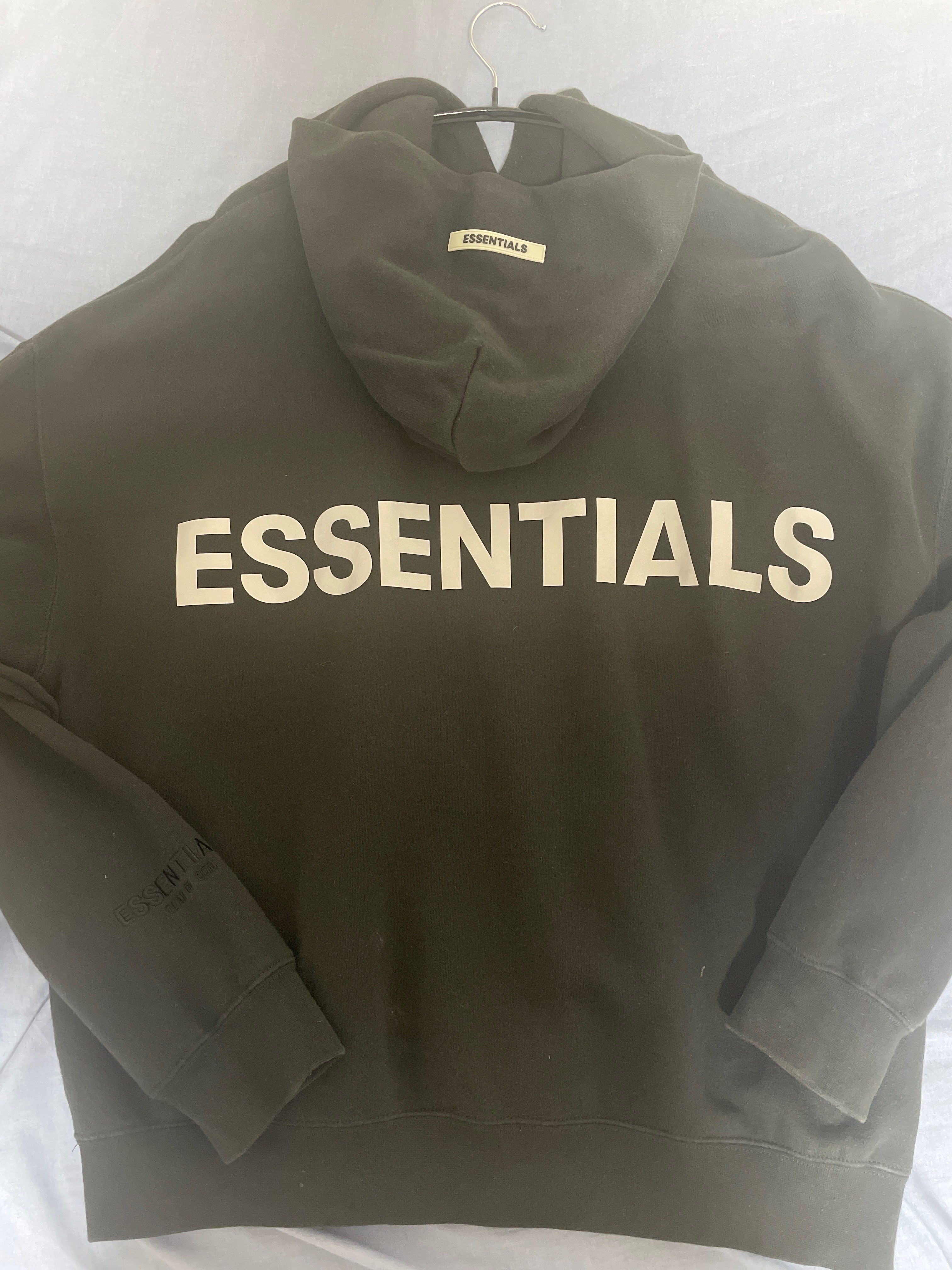 FEAR OF GOD ESSENTIALS 3M logo Pullover Hoodie "Black"