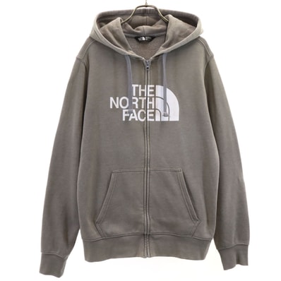 THE NORTH FACE ノースフェイス 長袖 スウェット ジップパーカー M グレー A3MB4 アウトドア 裏起毛