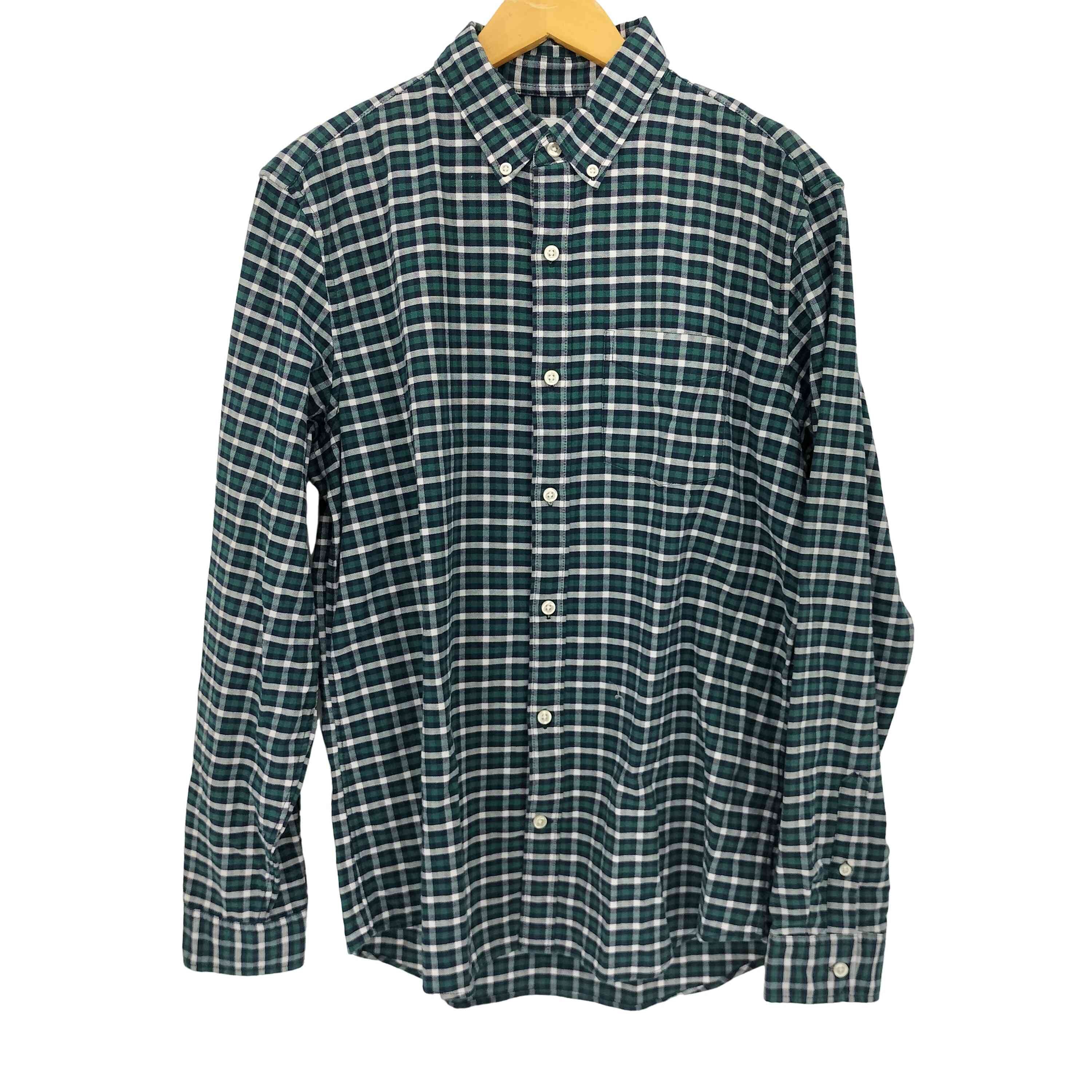 OXFORD GREEN PLAID シャツ【1134676195544】