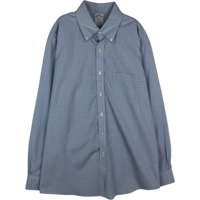 古着 ブルックスブラザーズ Brooks Brothers Est.1818 REGENT 長袖 ボタンダウンチェックシャツ メンズL相当/eaa625224