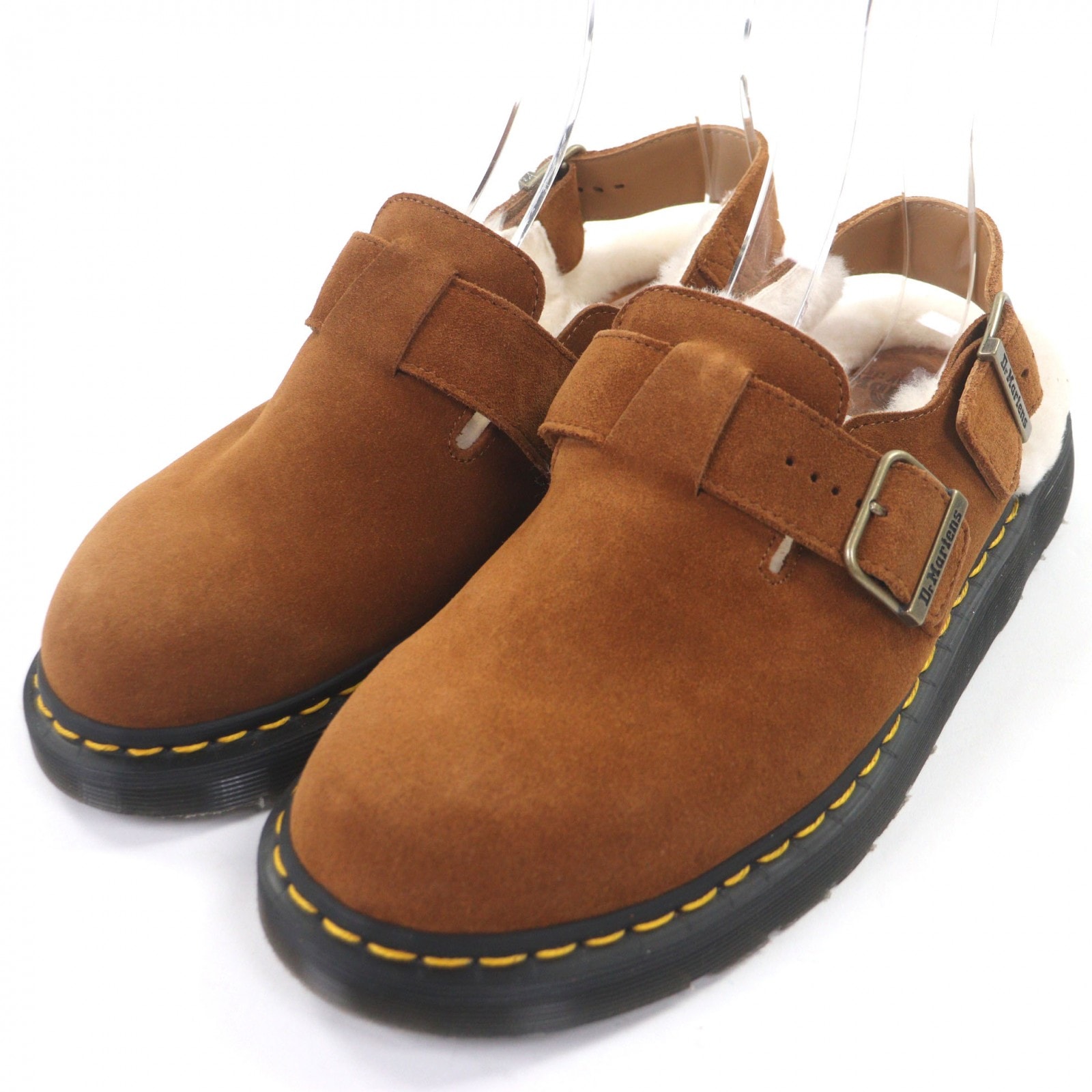 極美品 ドクターマーチン サンダル JORGE SHEARLING MULE ブラウン メンズ 7