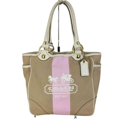 馬車ロゴ キャンバス トートバッグ carriage logo canvas tote bag【1143670339779】