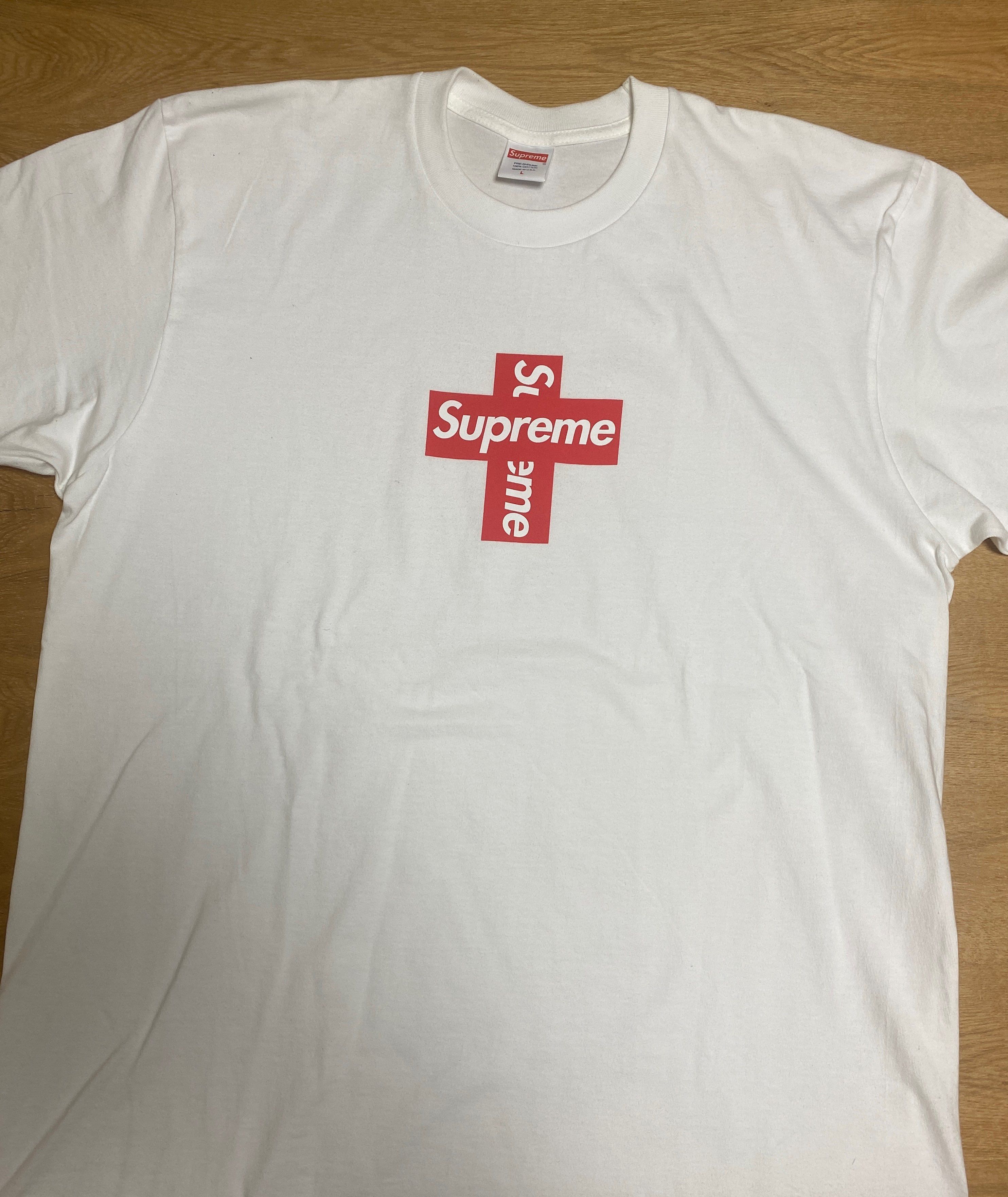 Supreme Cross Box Logo Tee "White"