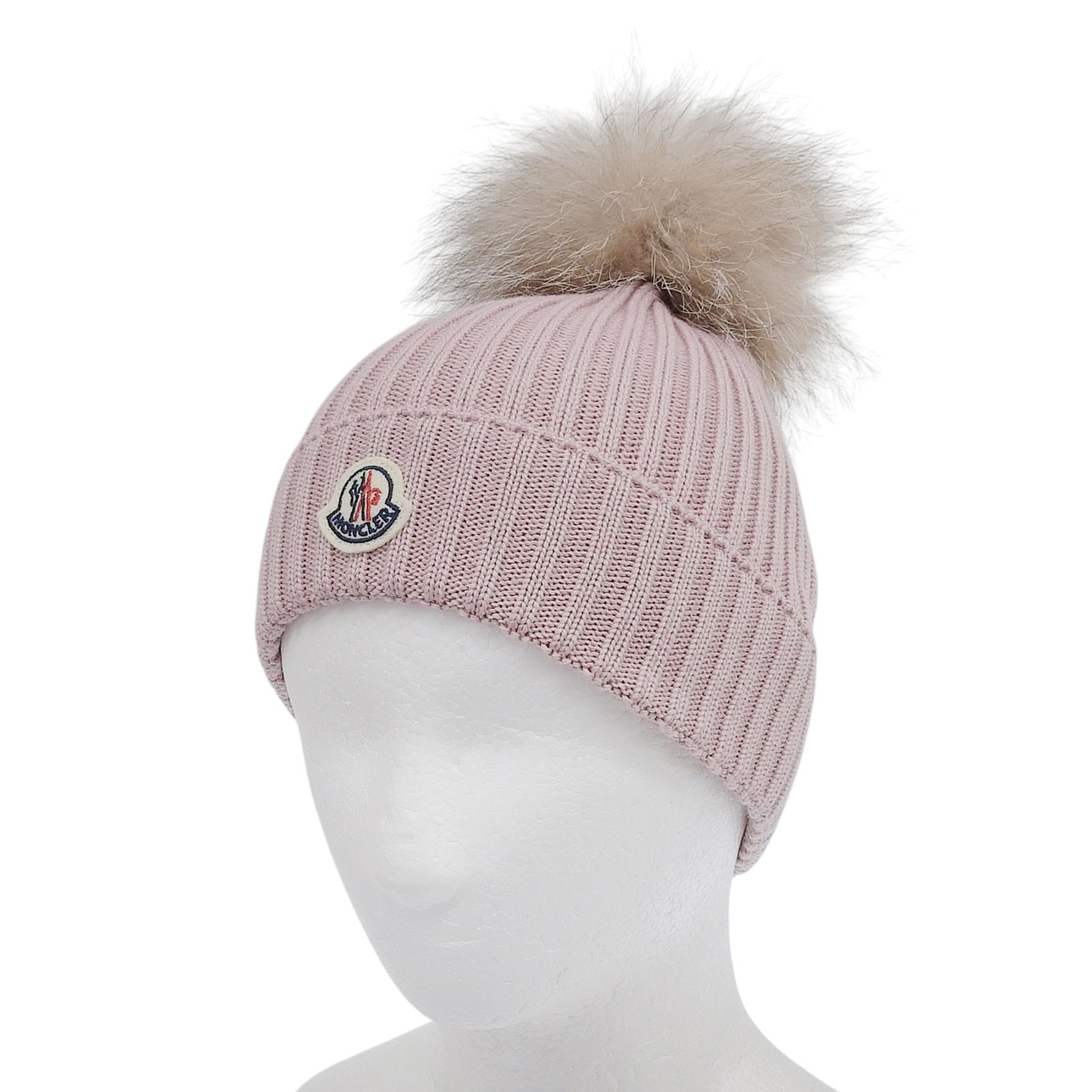 モンクレール☺︎ニット帽☺︎ビーニー☺︎ピンク ピンク系 MONCLER(モンクレール) ニットキャップ・ビーニー