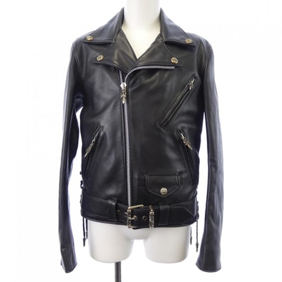 クロムハーツ CHROME HEARTS 2225-304-9503 レザーライダースジャケット